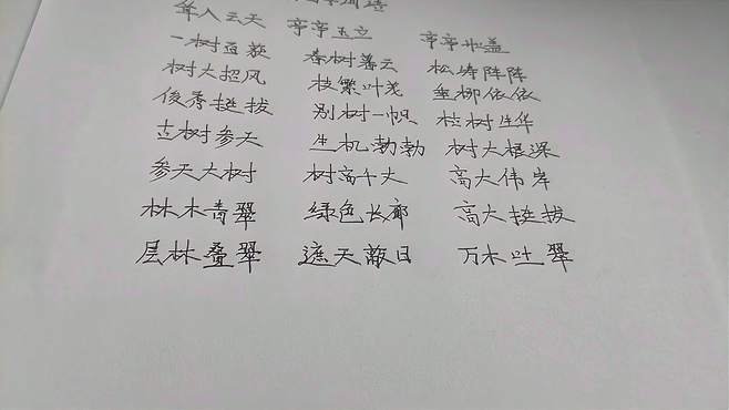 什么之树的词语有哪些