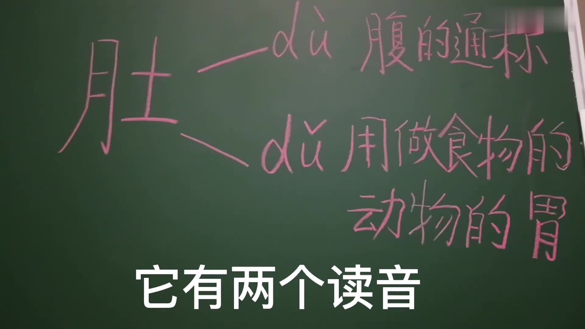 肚有几个读音