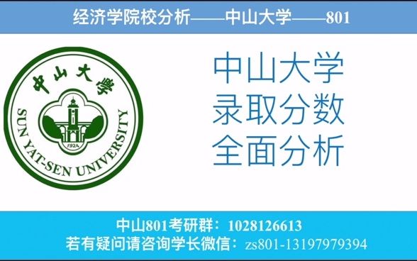 中山大学经济学分数线
