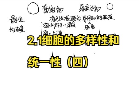 如何理解细胞的多样性和统一性？