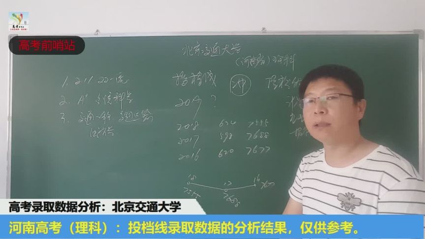 河南交大录取分数线