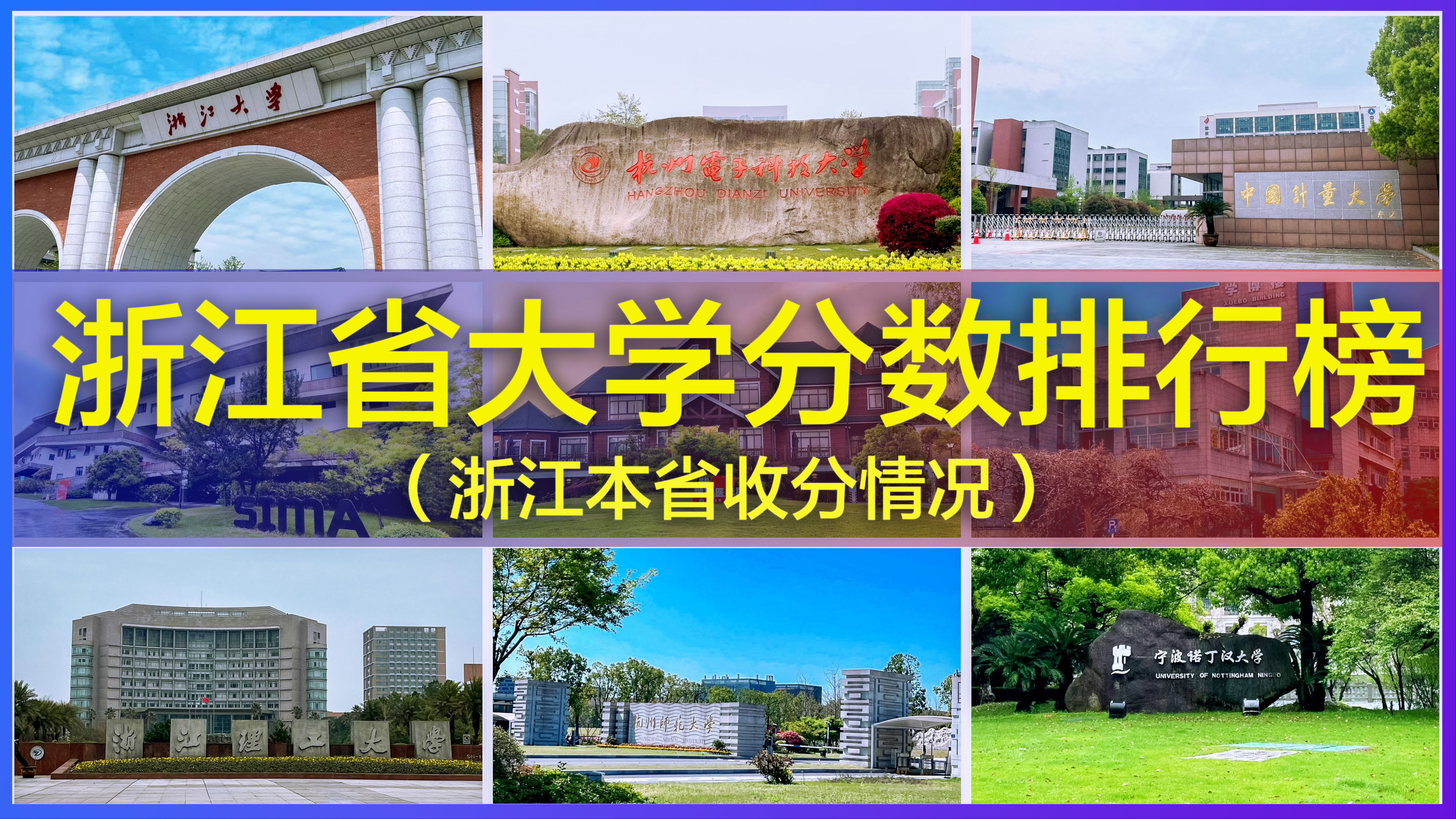 杭州计量大学分数线(03/04更新)