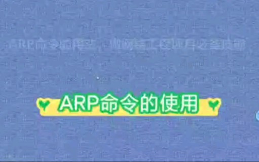 arp命令基本功能？(arp 命令 作用)