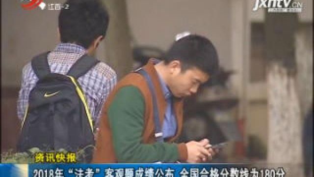 2018年司法考试分数线