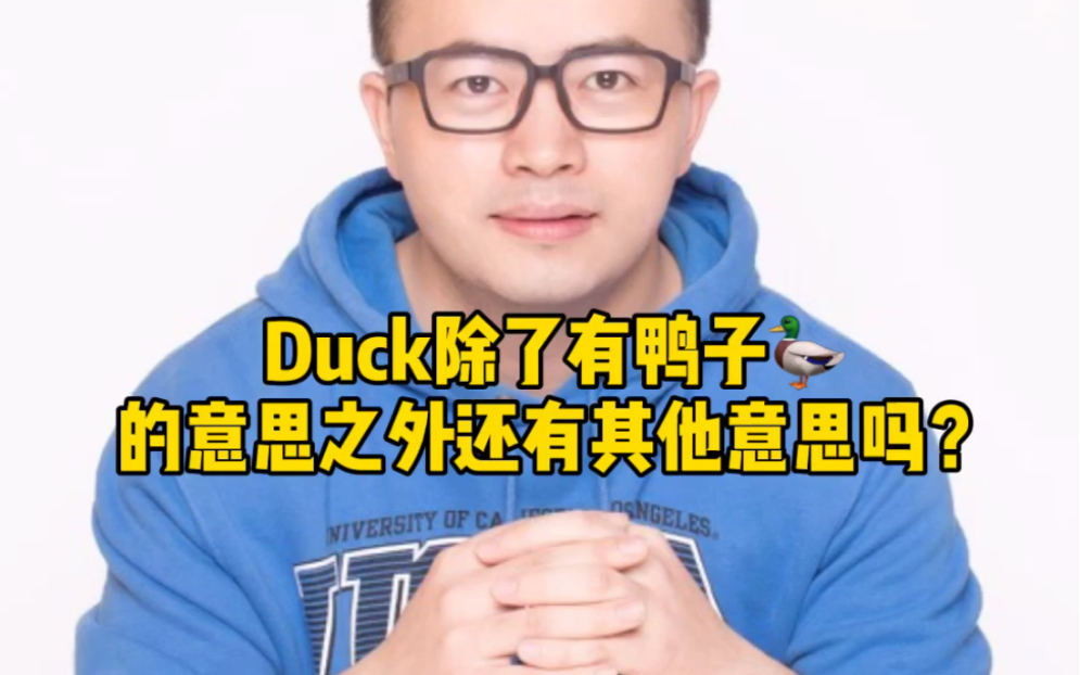 duck是什么意思『duck是什么意思』