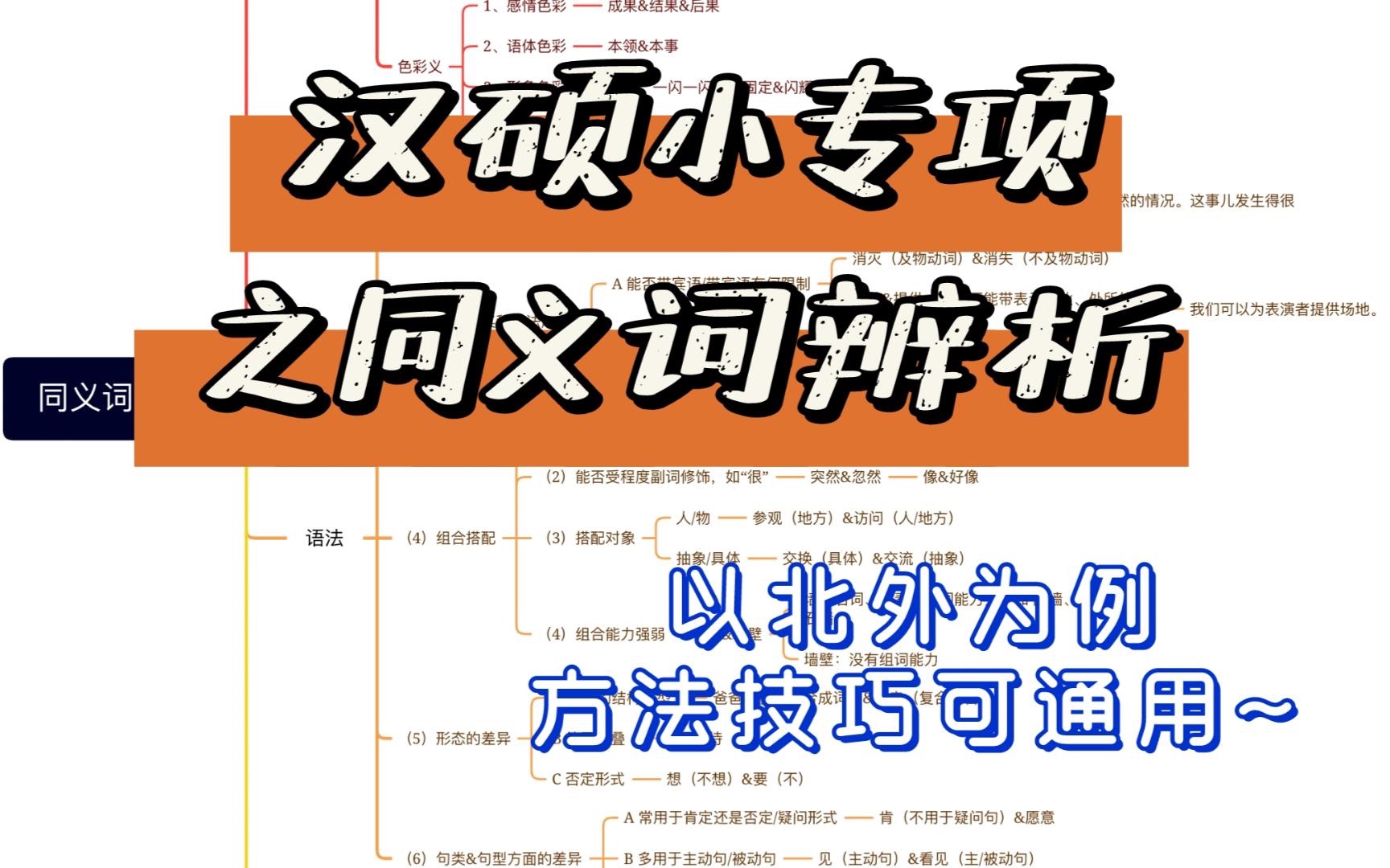 辨析同义词时可以从哪些方面来进行？