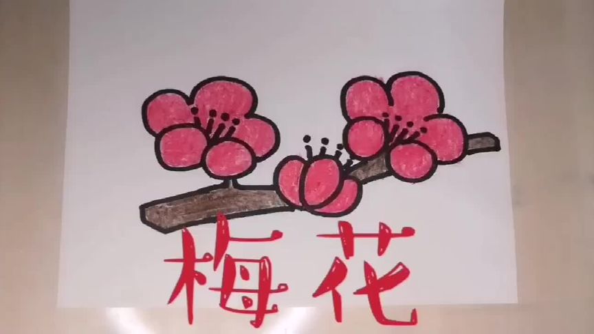 梅花古诗配图简笔画